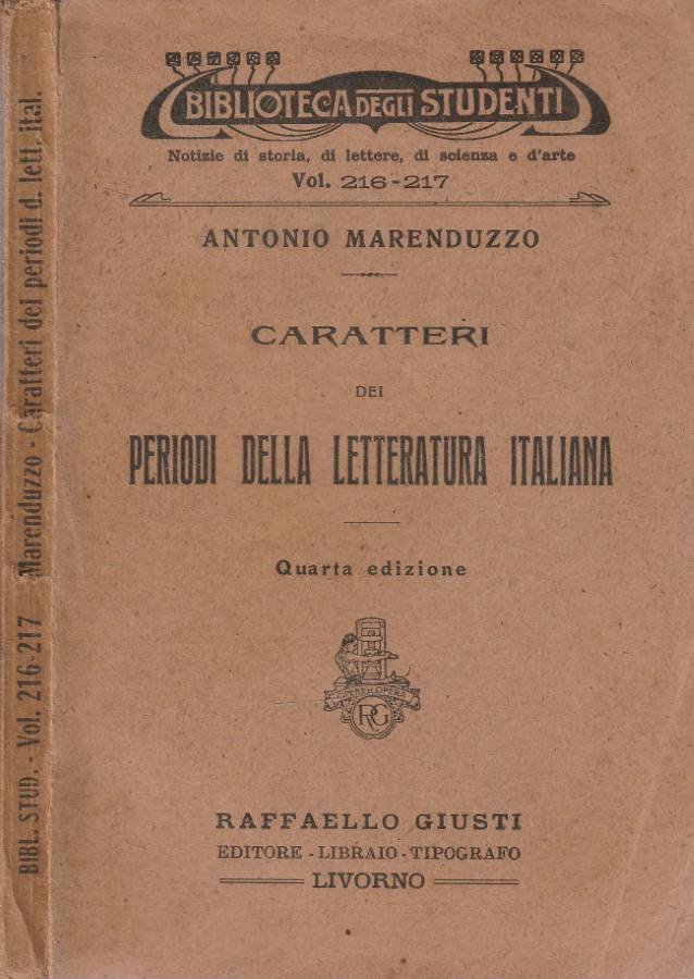 Caratteri della letteratura italiana | Immagine principale