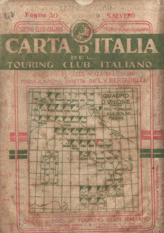 Carta d'Italia. Foglio 30. San Severo | Immagine Gallery 2