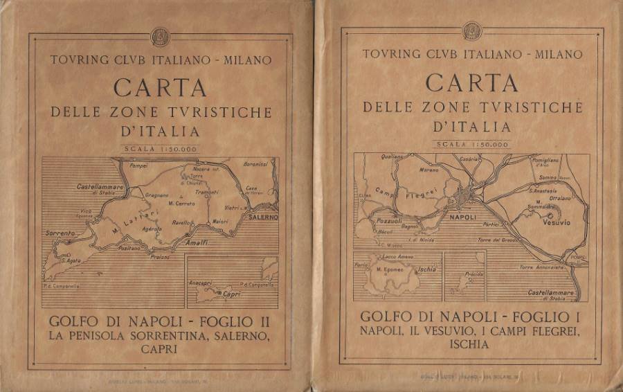 Carta delle zone turistiche d'Italia. Golfo di Napoli. Foglio I …
