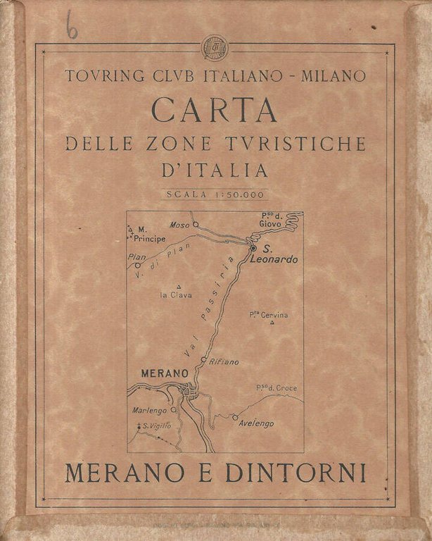Carta delle zone turistiche d'Italia. Merano e dintorni