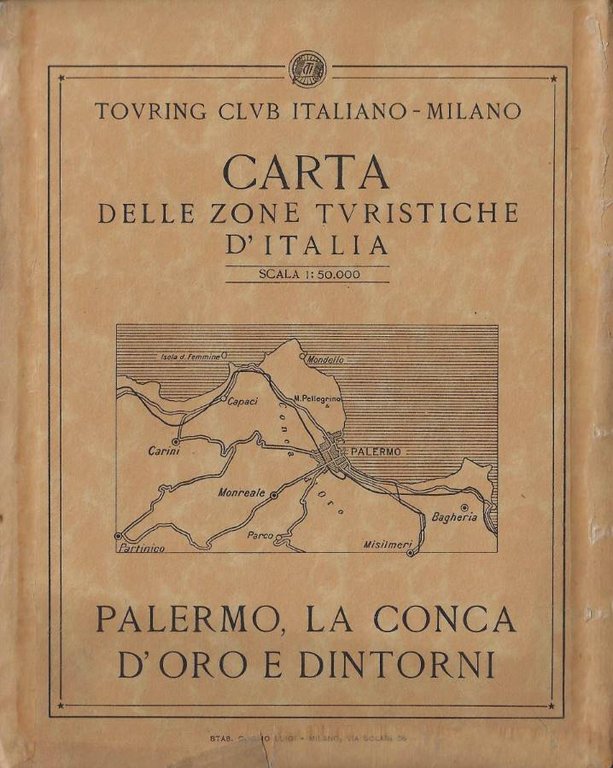 Carta delle zone turistiche d'Italia. Palermo, la Conca d'Oro e dintorni