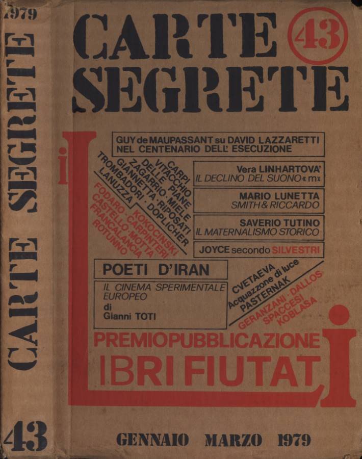 Carte Segrete n. 43 gennaio - marzo 1979