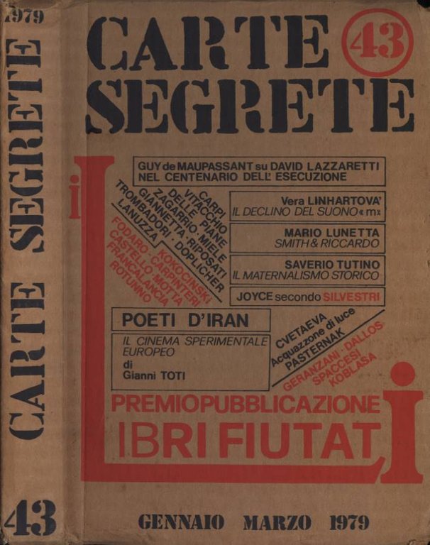 Carte Segrete n. 43 gennaio - marzo 1979