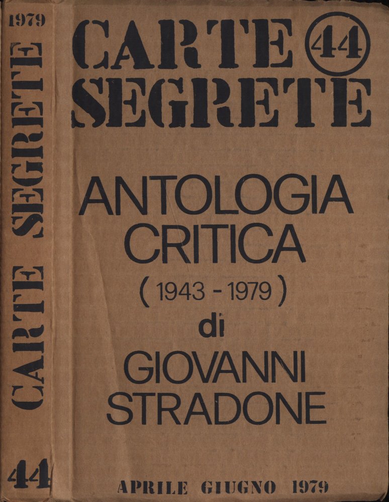 Carte segrete n. 44 aprile - giugno 1979