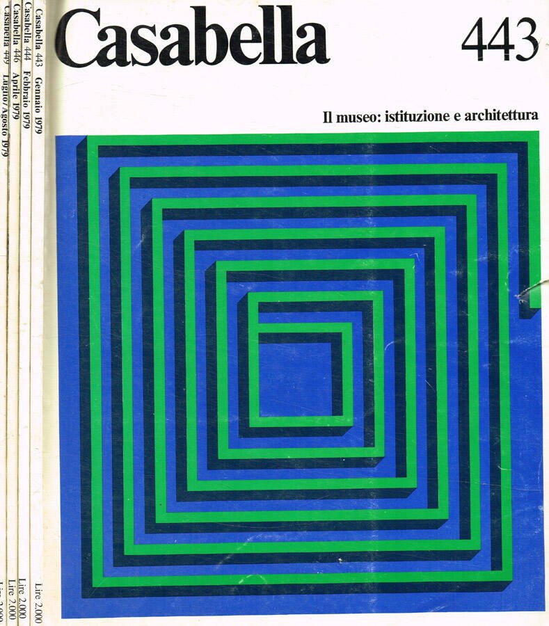 Casabella n.443, 444, 446, 449, anno 1979