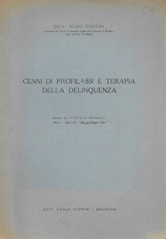 Cenni di profilassi e terapia della delinquenza | Immagine Gallery 2