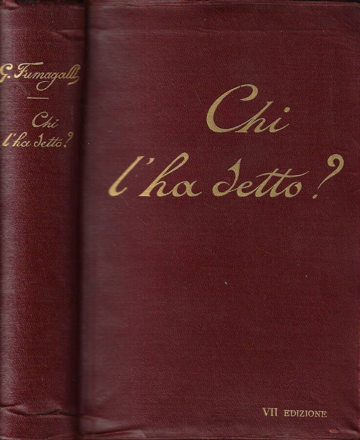Chi l'ha detto?