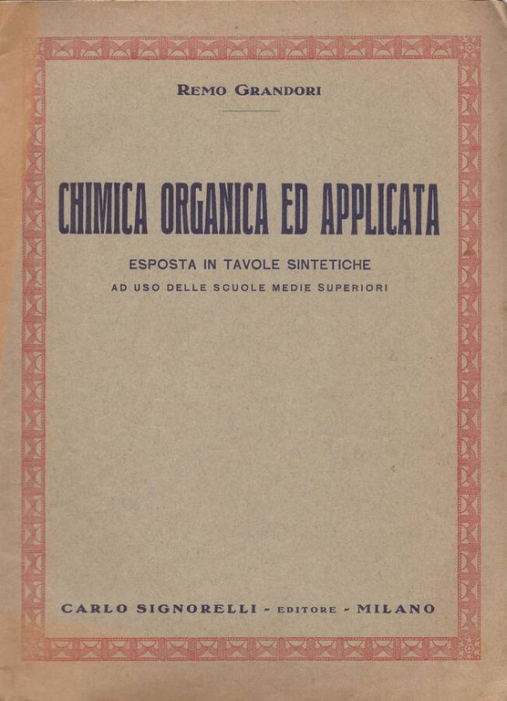 Chimica organica ed applicata