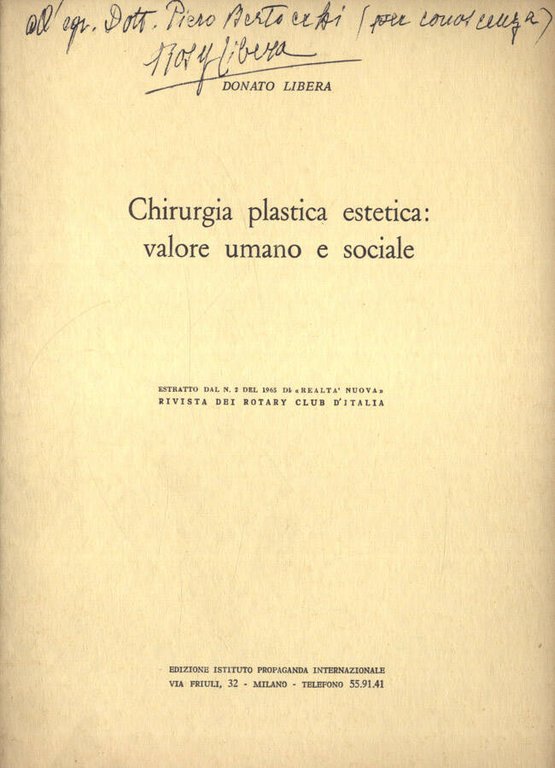 Chirurgia plastica estetica: valore umano e sociale