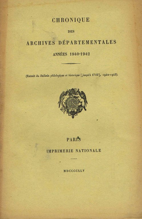 CHRONIQUE DES ARCHIVES DEPARTEMENTALES | Immagine Gallery 2