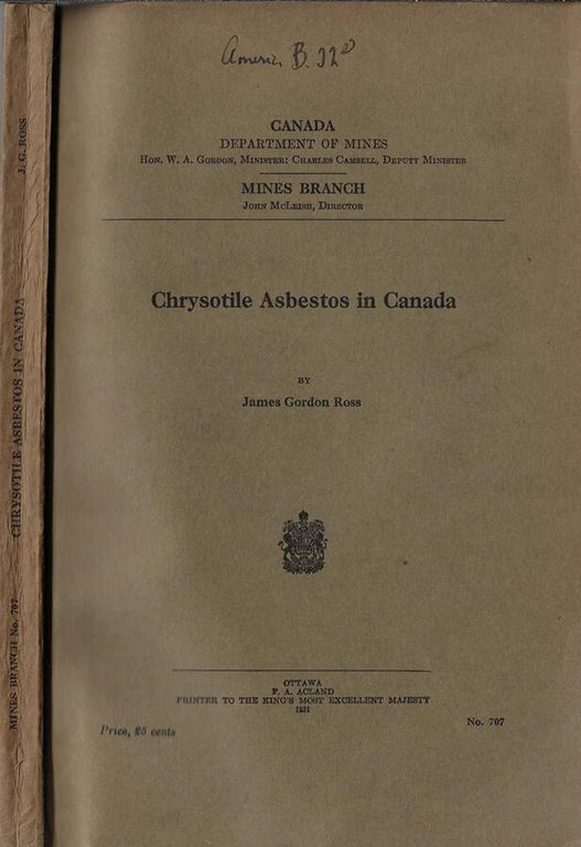 Chrysotile Asbestos in Canada