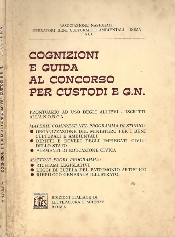 Cognizioni e guida al concorso per custodi e g.n. | Immagine Gallery 2