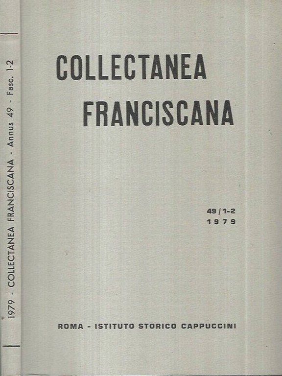 Collectanea Francescana 1979