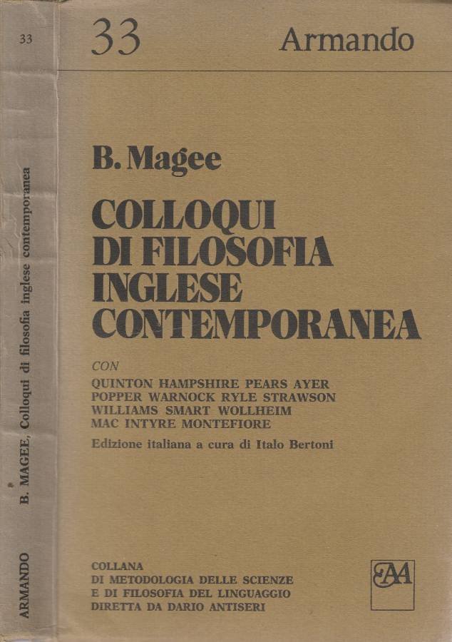 Colloqui di filosofia inglese contemporanea