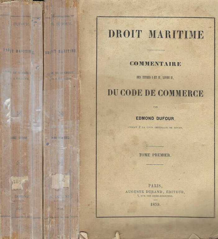 Commentaire des titres I et II, Livre II, du code …