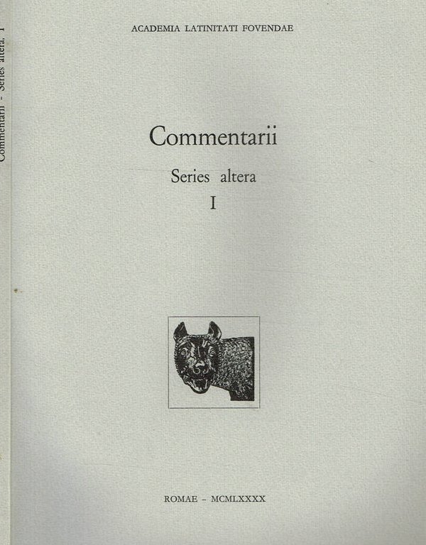 COMMENTARII. SERIES ALTERA N.I