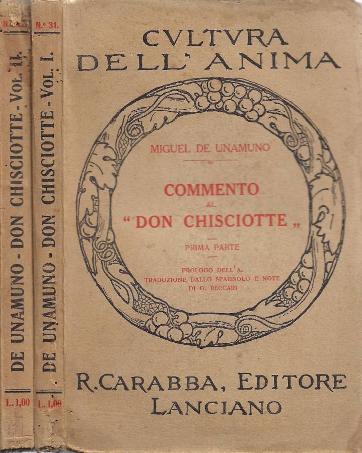 Commento al "Don Chisciotte". Vol. I, Vol. II