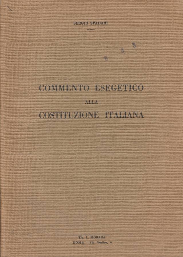 Commento esegetico alla Costituzione Italiana | Immagine principale