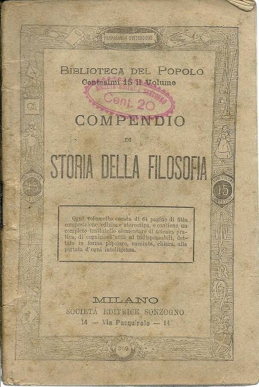 COMPENDIO DI STORIA DELLA FILOSOFIA