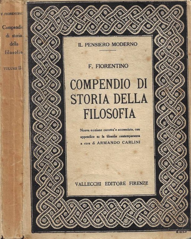 Compendio di Storia della Filosofia. Vol. II-Parte Seconda: Parte III: La filosofia contemporanea