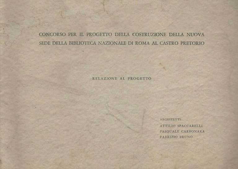 Concorso per il progetto della costruzione della nuova sede della …