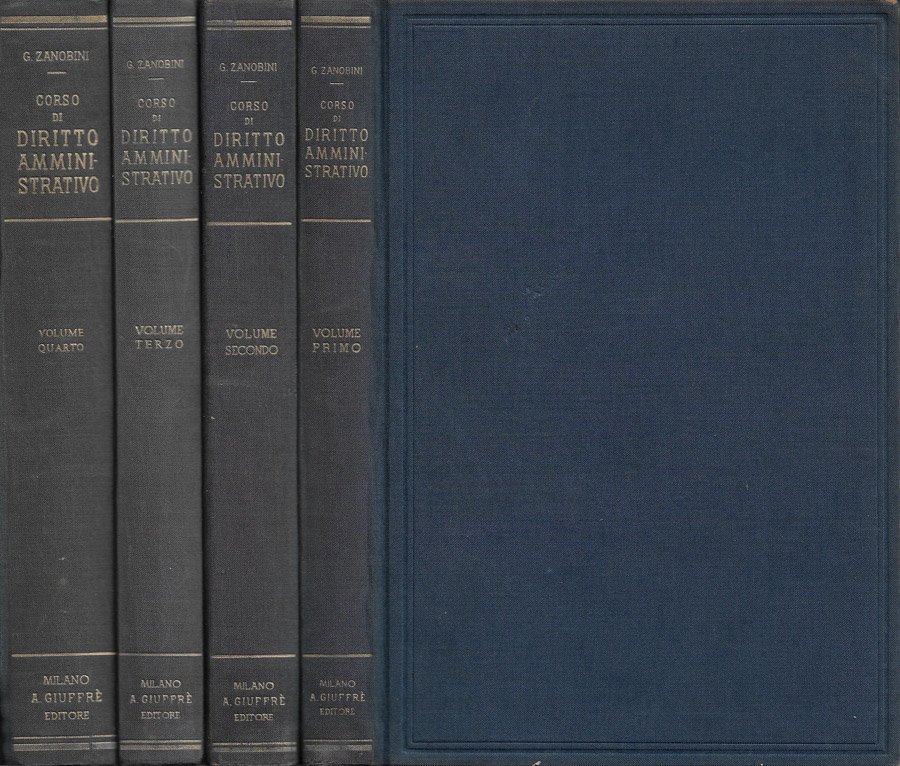 Corso di Diritto Amministrativo. Vol. I, Vol. II, Vol. III, …