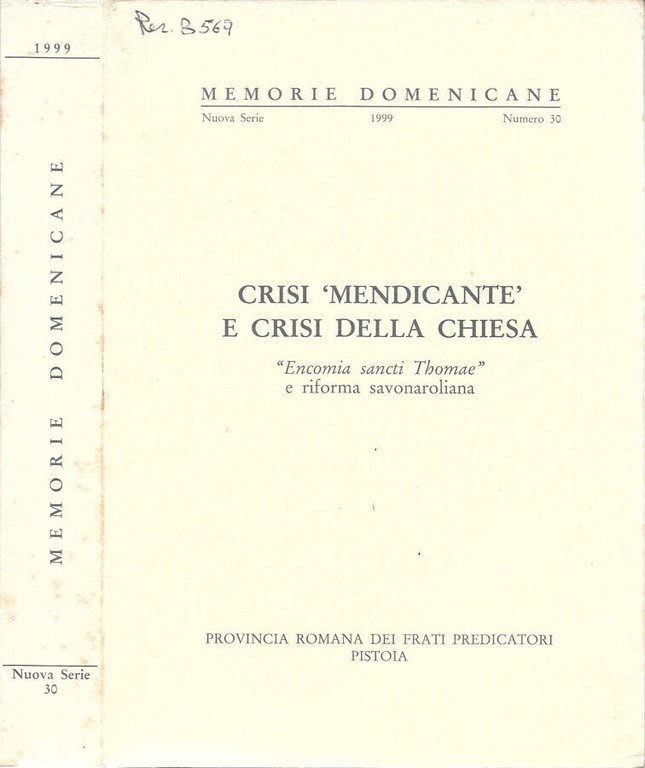 Crisi 'mendicante' e crisi della chiesa
