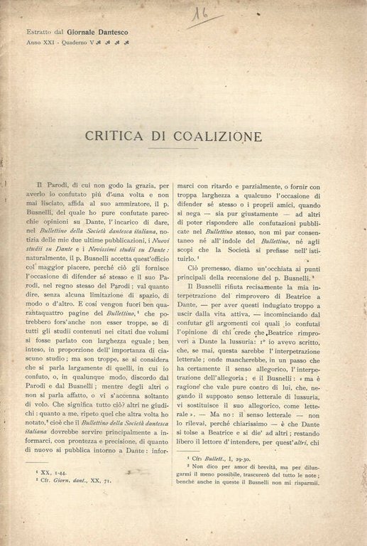 Critica di coalizione