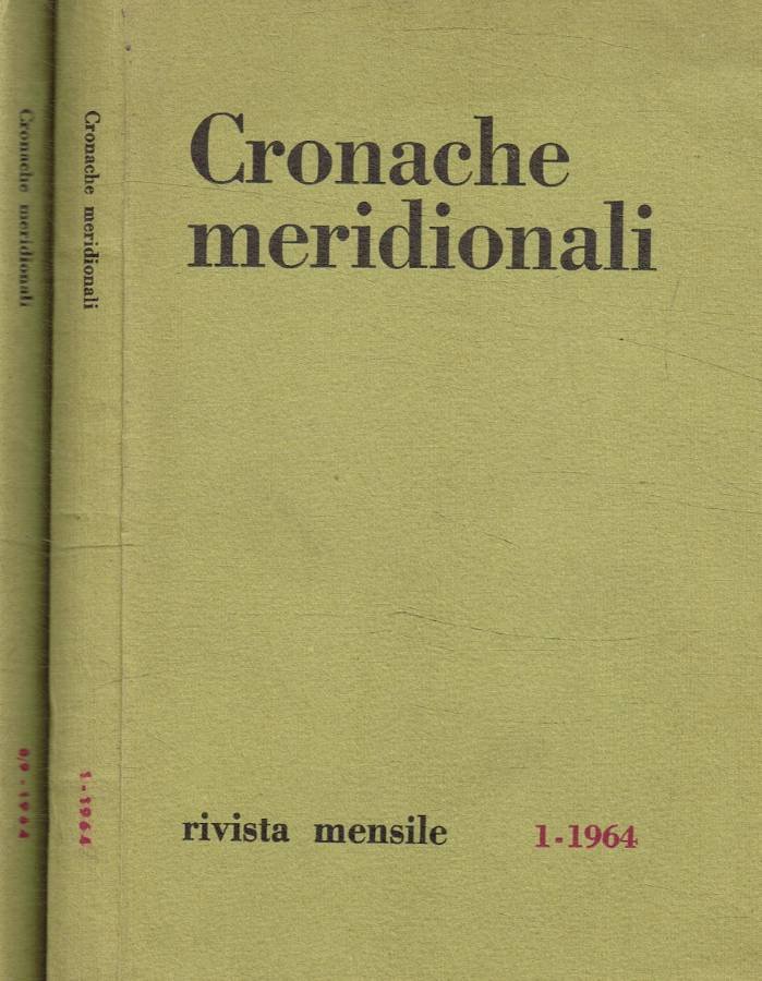 Cronache meridionali. Rivista mensile 1, 8/9, anno 1964 | Immagine principale