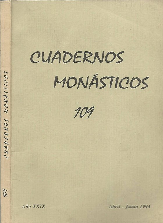 Cuadernos monasticos n. 109