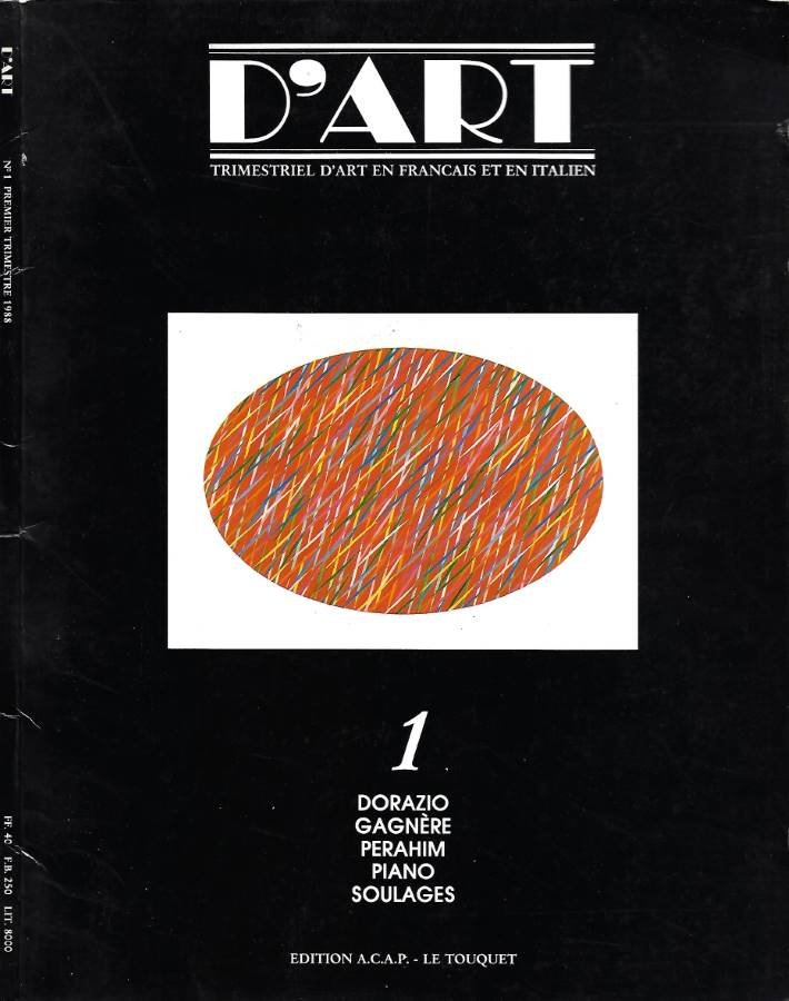 D'Art. Trimestriel d'Art en Francais et en Italien - N. …