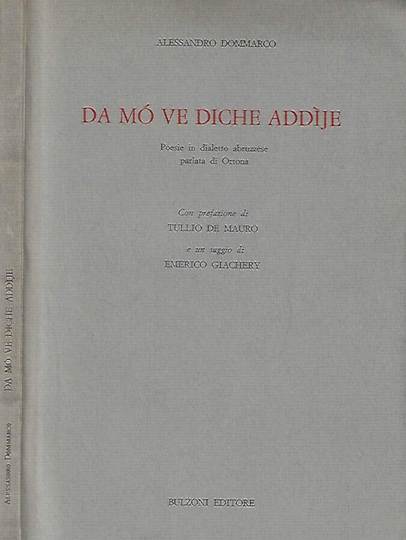 Da mo' ve diche addije
