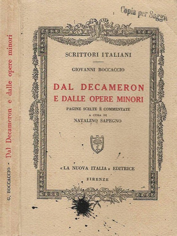 Dal Decameron e dalle opere minori