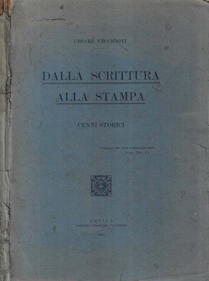 Dalla scrittura alla stampa | Immagine principale