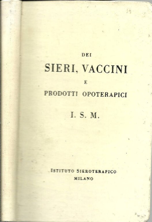 DEI SIERI, VACCINI E PRODOTTI OPOTERAPICI I.S.M. | Immagine Gallery 2