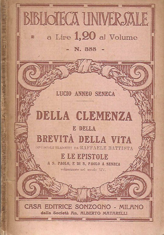 Della clemenza e della brevità della vita | Immagine Gallery 2