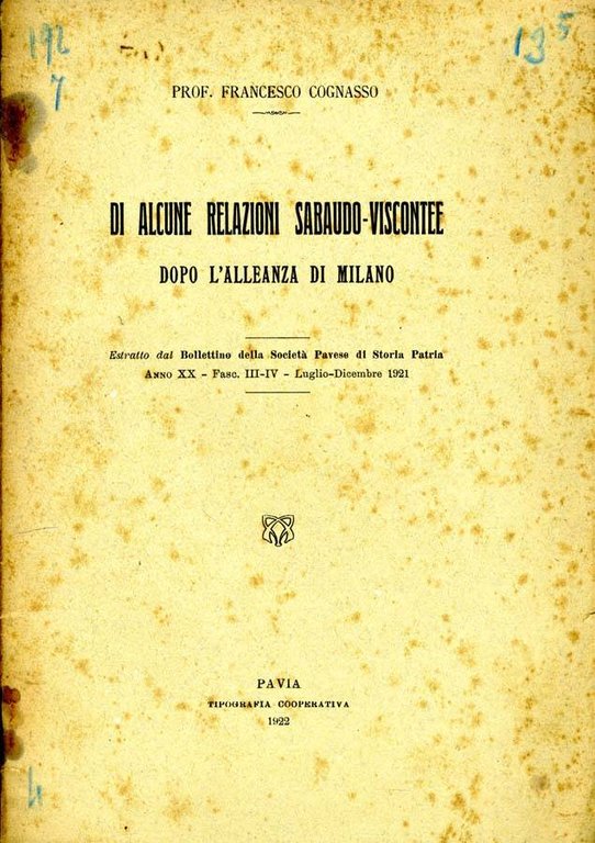 Di Alcune Relazioni Sabaudo-Viscontee | Immagine Gallery 2