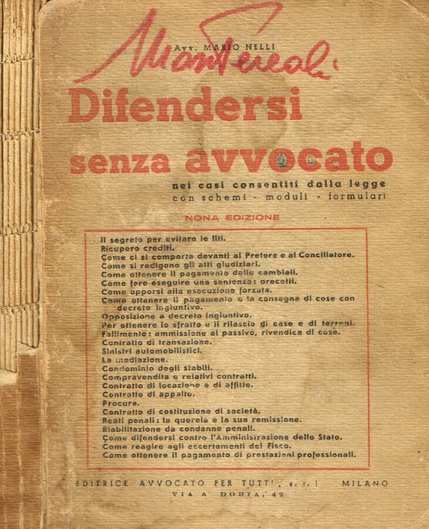 Difendersi senza avvocato