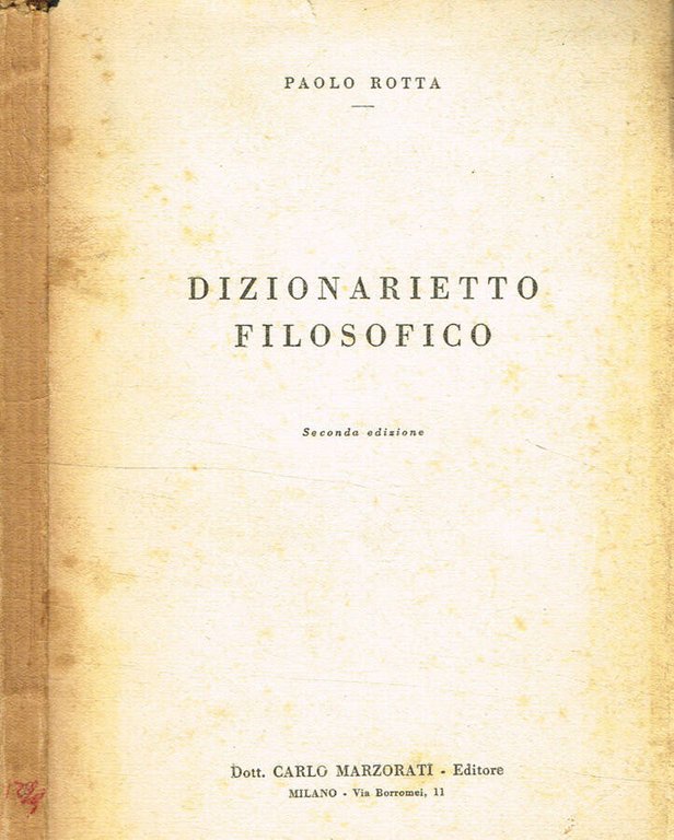 Dizionarietto filosofico