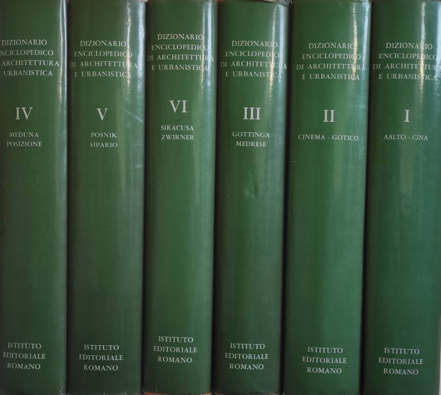 Dizionario enciclopedico di architettura e urbanistica (6vol)