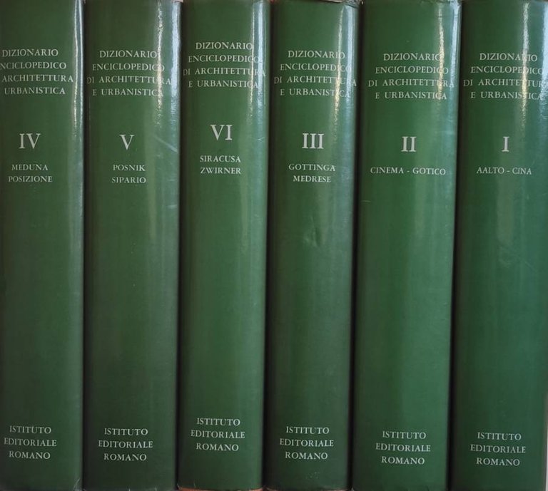 Dizionario enciclopedico di architettura e urbanistica (6vol)