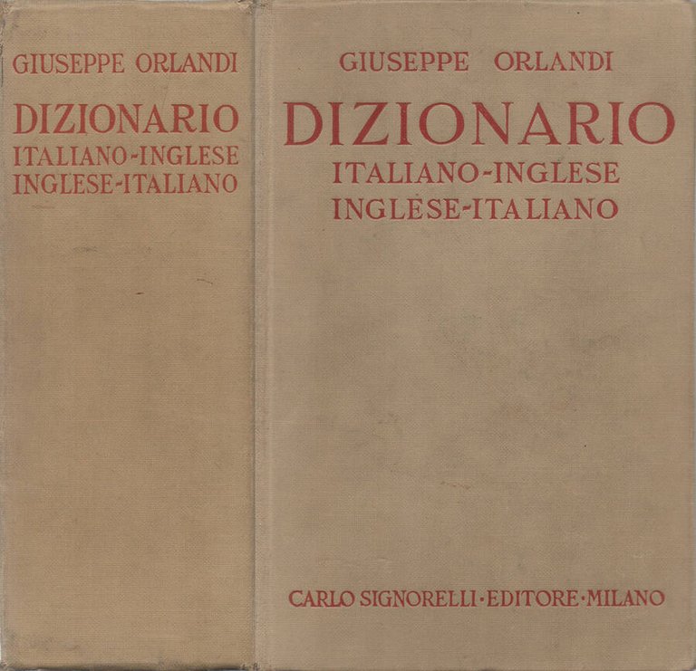 Dizionario Italiano-Inglese; Inglese-Italiano