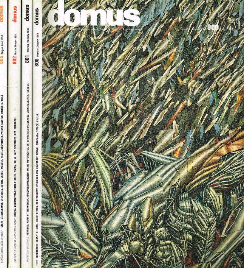 Domus. Architettura, design, arte, comunicazione. N.800, 801, 802, 805. Anno …