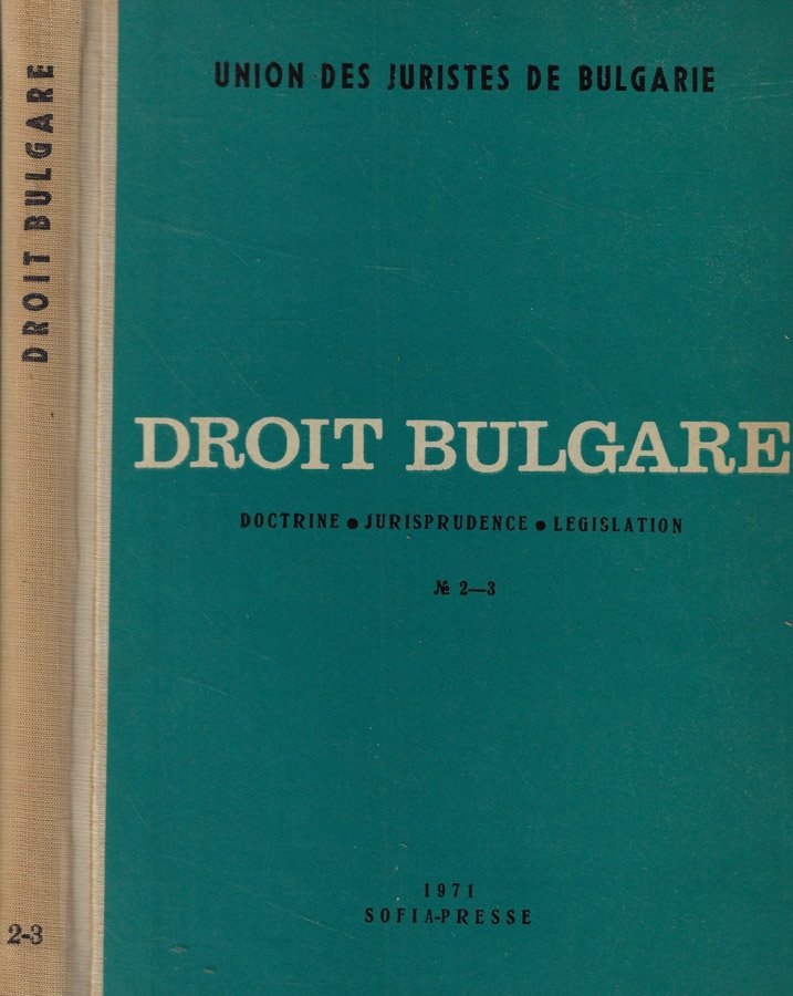 Droit Bulgare No 2-3