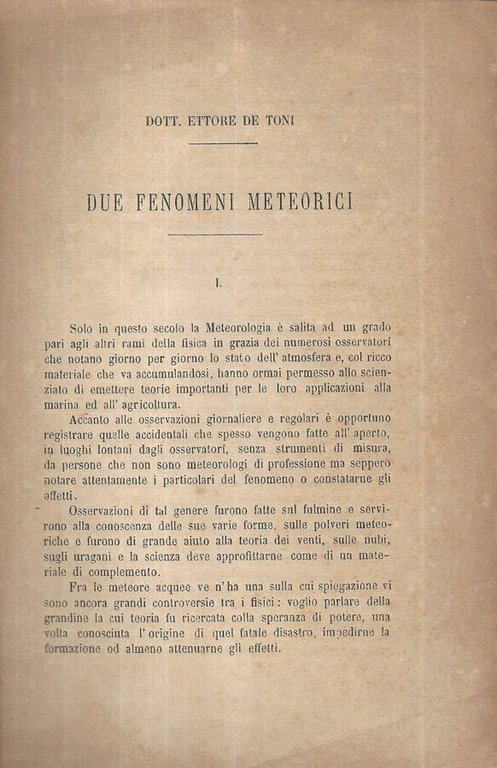 Due fenomeni meteorici