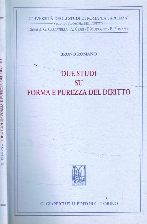 Due studi su forma e purezza del diritto | Immagine principale