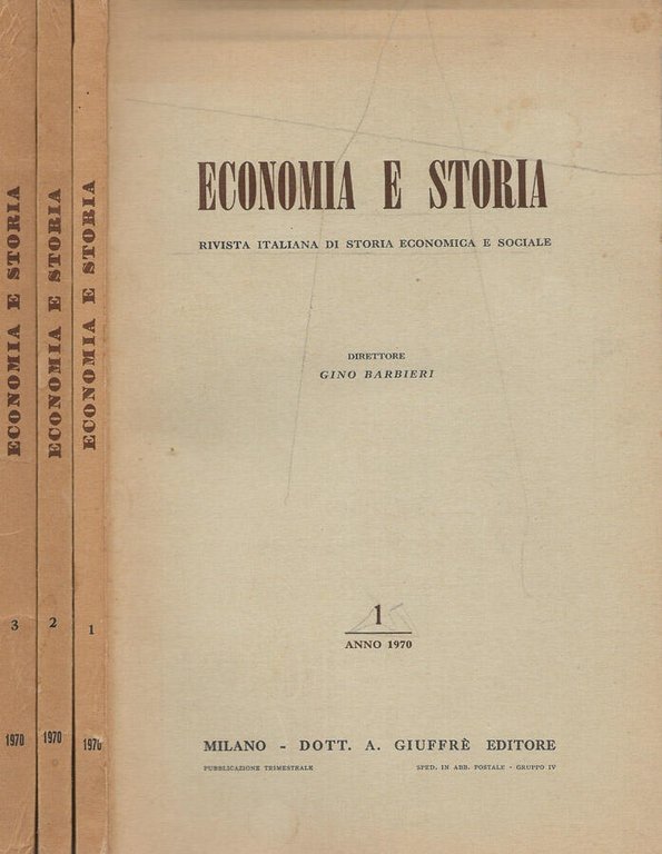 Economia e storia N.1,2,3 1970 | Immagine Gallery 2