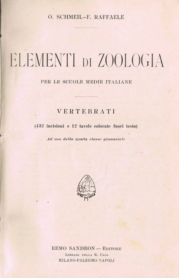 Elementi di Zoologia per le Scuole Medie Italiane
