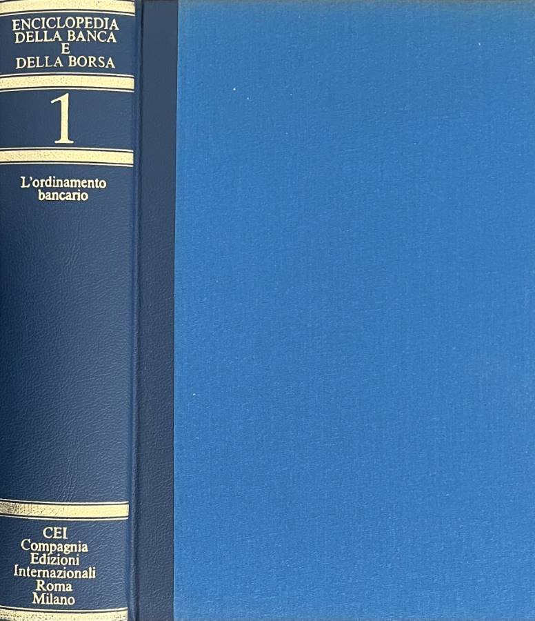 Enciclopedia della Banca e della Borsa, vol. 1 | Immagine principale