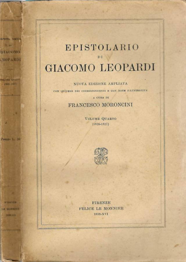 Epistolario di Giacomo Leopardi